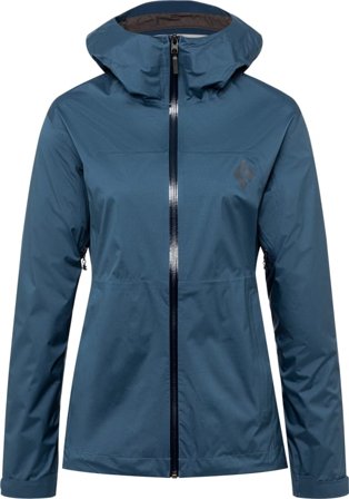 Black Diamond Women's StormLine Stretch Rain Shell Women rain jackets Blue XS