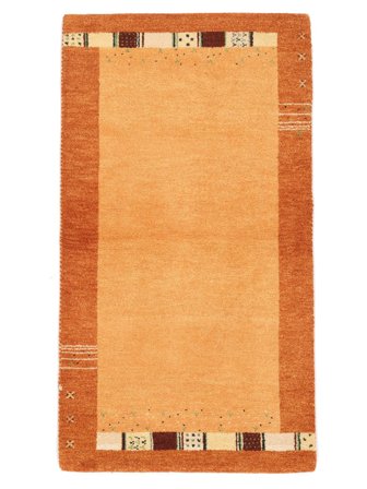 Gabbeh Indo Fine Rug 91X163 Orange/Red Wool, India