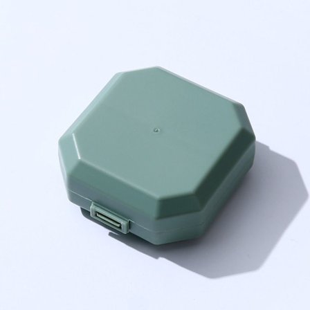 2st Pill Box Dispenser Medicin Boxar GRÖN