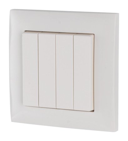 Eaton xComfort Trykknapp 4-Felt CPAD-00/195