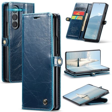 CaseMe Samsung Z Fold6 Lompakkokotelo - Sininen