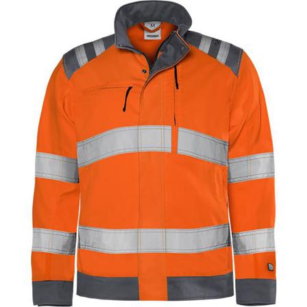 Fristads 4067 GPLU Hi-vis jakke Høj synlighed orange/grå Hi-Vis Orange/Grå, Tøj