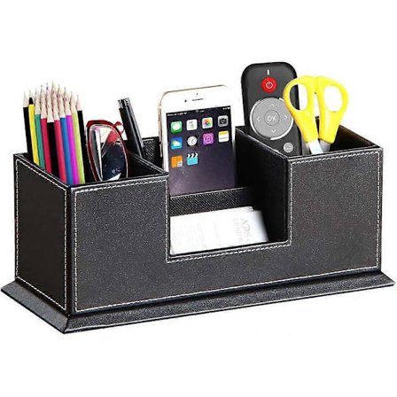 Sød penneholder i læder, blyantholder, pennekop/stander/bakke/beholder/holder, skrivebordsorganisatorer og tilbehør CRZ