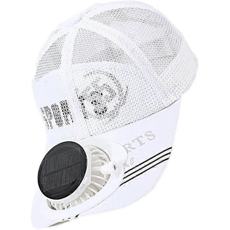 Hat med solcelledrevet ventilator - Solcelleventilatorhat | Justerbar baseballkasket truckerhat, solcelledrevet/USB-opladningsventilatorhat