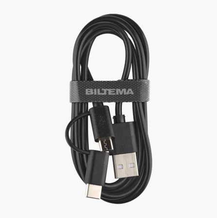 Biltema - 2-i-1 mikro/type C USB-kabel 1 m