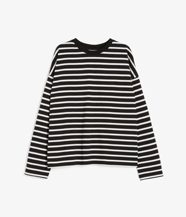 Kappahl | Top w paski Czarne XS | Czarne