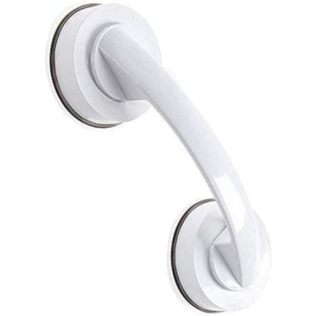Super Power sugekop håndtag, hjælper greb håndliste trækker til badeværelse, bruser, skab, mini køleskab (hvid)