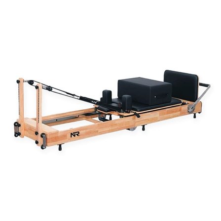 Nordic Reformer Pilates Reformer Foldbar Lys Egetræ, Sport & Velvære, Træningsmaskiner, Multimaskiner