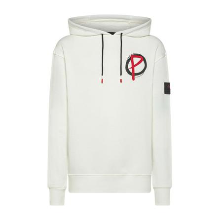 Peuterey Hooded sweatshirt in Gots certified yarn Hvid, Herre Hættetrøjer, Størrelse: L