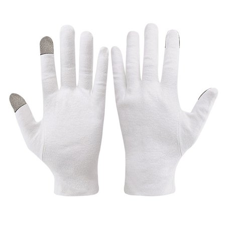 Bomuldshandsker med Touchscreen-kompatible fingre