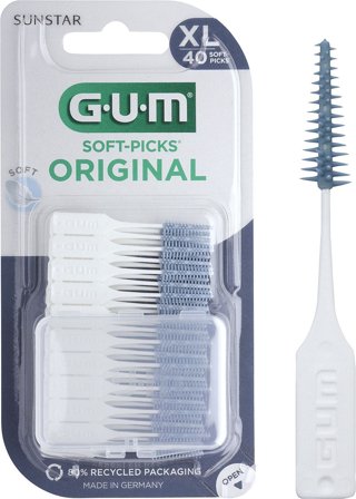 GUM Soft-Picks Original XL 40 stk, Medicin & Pleje, Mund & Tandpleje, Tandstikker