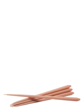 Stoff Taper Candles By Ester & Erik, Box With 6 Pieces Home Decoration Candles Pillar Candles Rosa STOFF Nagel