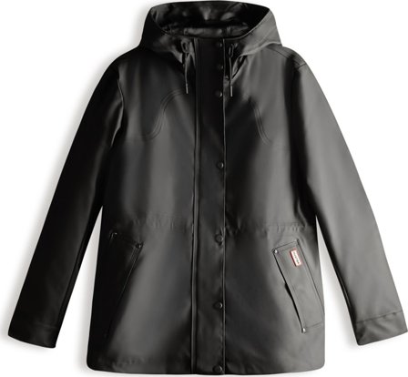 Hunter Boots Ltd Women ́s Lightweight Rubberised Jacket Women rain jackets Black L