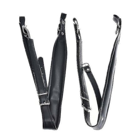 2x Justerbare Harmonikaremme i Ægte Læder 16-120 Bas Harmonika Reservedele - Snngv