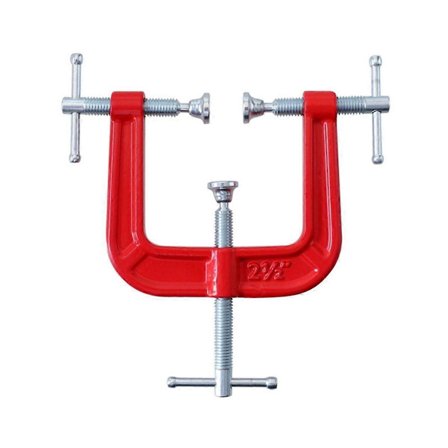 3-veis kantklemme jernrammeklemme justerbar C-klemme med glidende T-håndtak for skaprammer og E