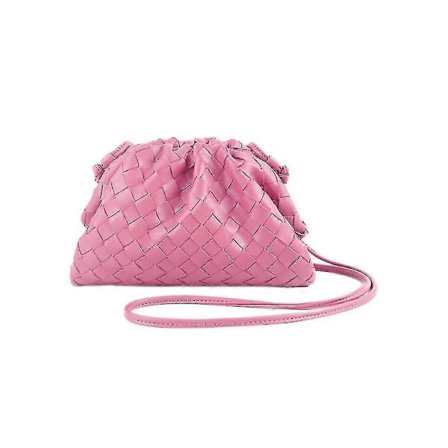 PU Vevd Veske Satchel Cloud Mini Lær Clutch Bag-Yvan
