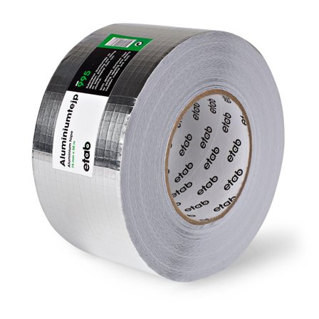 etab 995 Aluminiumfolietejp 50 m, trådförstärkt 75 mm, Maskintillbehör & förbrukning