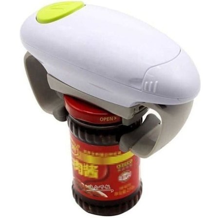 One Touch Automatisk Burköppnare, Multifunktionell Öppnare för Burkar och Behållare