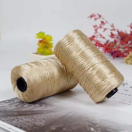 Silketråd flettet heklegarn 6 6