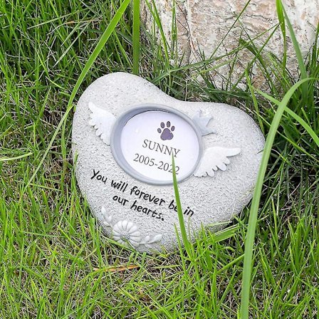 Pet Memorial Tombstone Resin Hund & Cat Monuments Innovativ Pet Tribute Statue