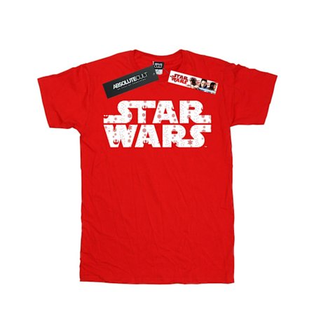 Star Wars Pojkar Jul Logo T-Shirt 5-6 År Röd