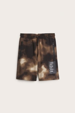 Kappahl | Mönstrade mjukisshorts | Svart