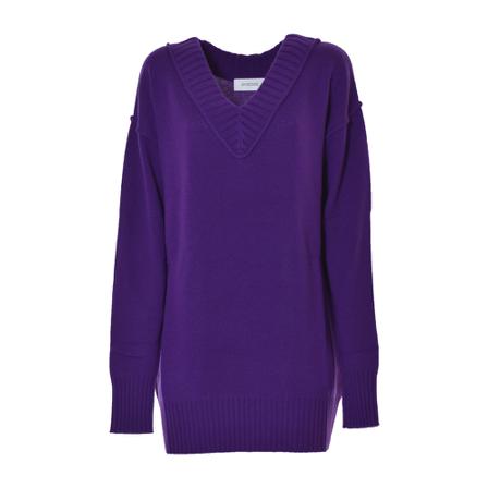 Sportmax V-neck Strik Lilla, Dame Striktrøjer