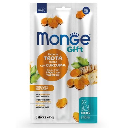 Monge Sticks Mobility Support Per Cani Adulti Trota Fresca Con