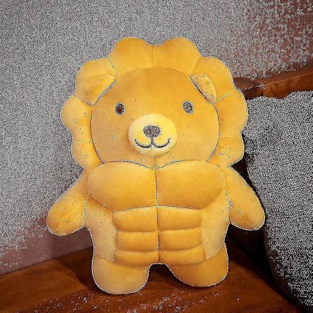 1 stk 30cm søt brød stor muskel bjørn muskel løve muskel gris plysj leketøy utstoppet myk pute dukke Kawaii gaver til kjæreste barn