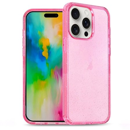 iPhone 16 Pro Glitter Powder TPU Hybrid PC Skal - Skydda din telefon med stil!