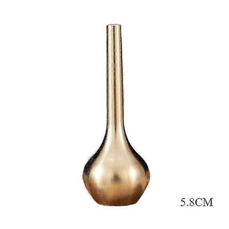 Mini Ren Koppar Vas Guld Dekor Vardagsrum Antik Vas Unik Blomvas