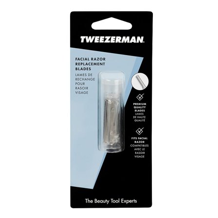 Tweezerman Facial Razor Replacement Blades, Mænd, Barbering, Skrabere & Blade