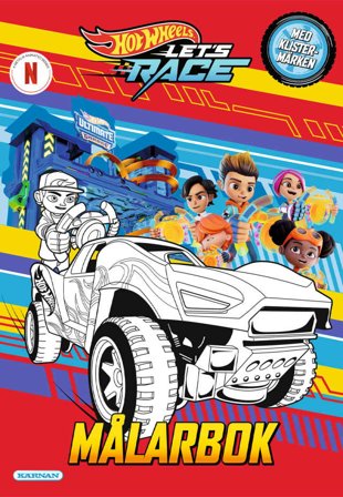 KÄRNAN Målarbok Hot Wheels Let's race med klistermärken Skapa & pyssla Unisex ONESIZE