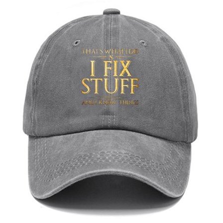 Ny Hot Baseball Caps "Det er det jeg gjør, jeg fikser ting og jeg kan ting" Baseball Caps, Grafiske Baseball Caps for Menn