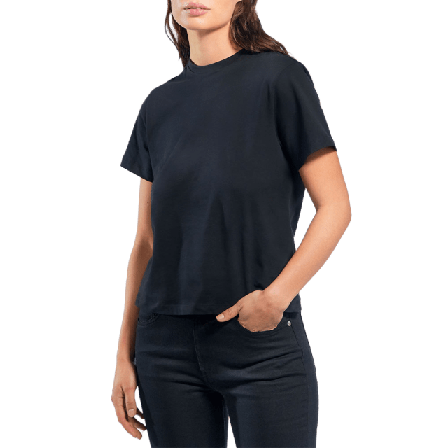 Bread & Boxers Crew-Neck regular Myskläder loungewear Dam Svart XS