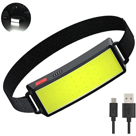 Cob Led Otsalamppu, Tehokas USB Ladattava Otsavalaisin, Vedenkestävä Ajovalaisin 500 Lumenia 2kpl