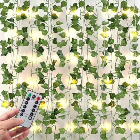 Kunstige planter Strængelys 84ft 12 pakke