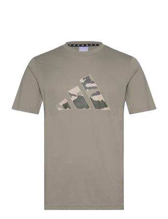 Adidas Train Essentials Camo Graphic Logo T-Shirt Sport Men Men Sports Clothes Sport Tops Sport T-shirts Green Adidas Performance