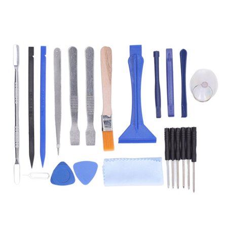 22PCS Demonteringsverktøy Reparasjonssett ABS Rustfritt Stål Elektronisk Utstyr Fjerningsverktøy for Klistremerke