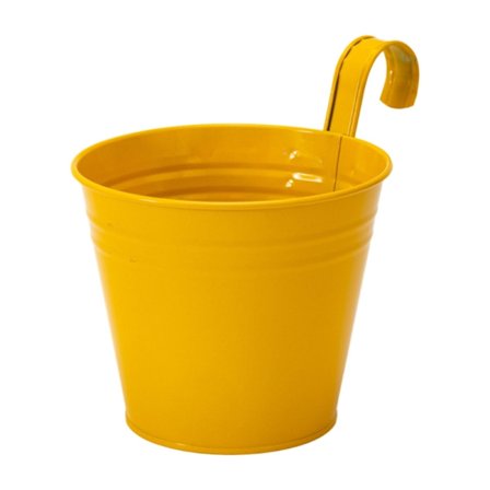 Vegghengende Plantekasser Rekkverk Blomst Metallpotte Kurv Avtakbar Krok Kompatibel for Balkong Gjerde Hage Utendørs Innendørs