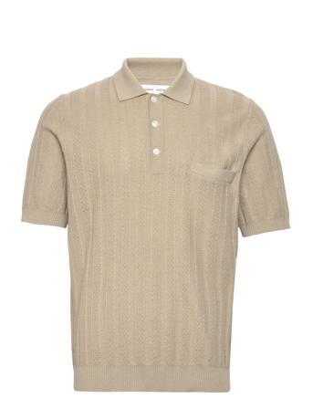 Conal Polo 12923 Knitwear Short Sleeve Knitted Polos Kakigrønn Samsøe Samsøe*Betinget Tilbud