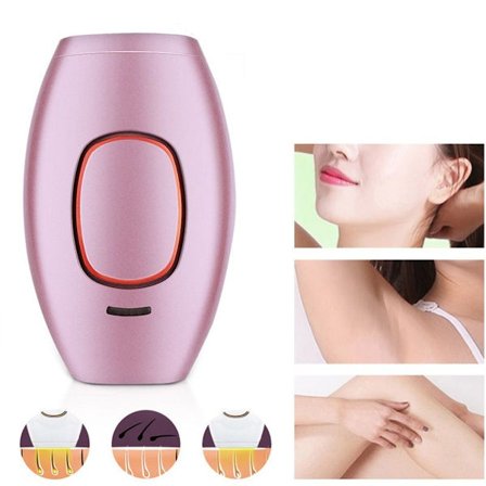 IPL-håravlägsningsapparat - permanent, smärtfri användning för hela kroppen, rosa KLB
