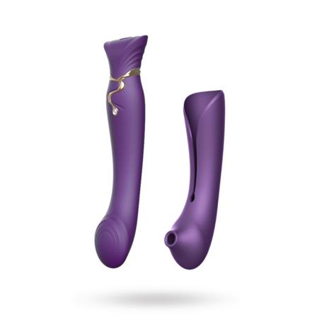 Queen G-punktvibrator med Pulse Wave & Sugefunksjon - Lilla - Vuxen.no - Lufttrycksbibrator, klitoris, dildo, knipe, massajestav, egg & sexmaskiner.