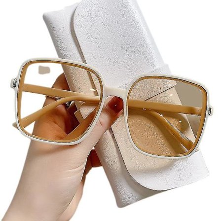 Solglasögon Dam, Oversized Kvadratiska Solglasögon För Kvinnor, Solglasögon Kvinnor Designer Stora Stora Bågar Designer Solglasögon Kvinnor Rea Mode 