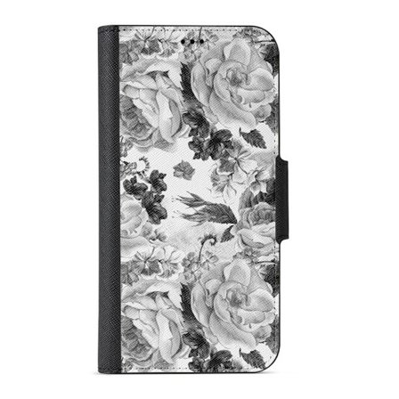 Naive iPhone 7 Plånboksfodral - Grey Roses