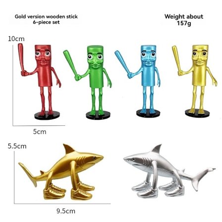 Uusi italialainen Brainrot Monster Fusion Edition Tung Tung Tung Sahur Tralalero Tralala Anime-toimintahahmo Sarjakuvakoristeen lahja