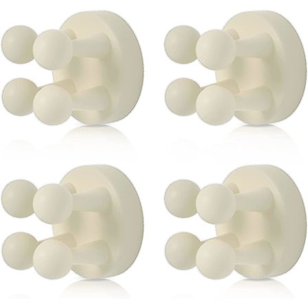 4 stk. Silikone Tandbørsteholder Multifunktionel Hænger Vandtæt Selvklæbende Enkel Tandbørsteholder Stikholder Til Væg Til Hængende Badeværelse Køkken