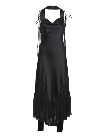 Malina | Poppy Pleat Detailed Slip Maxi Dress | XL