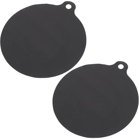 Induktionsbeskyttelsessæt med 2, Pandeunderlag, Modstandsdygtig op til 240°C, Induktionsmåtter, Sort