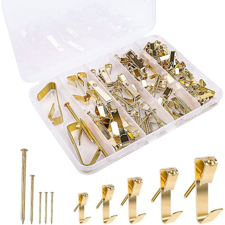 120 stycken bildramskrokar, tavelkrokar i rostfritt stål - high quality